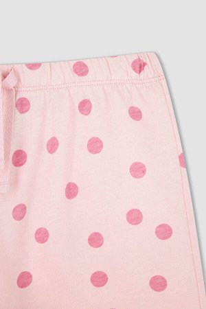 Хлопковые шорты с коротким рукавом для девочек, пижамный комплект