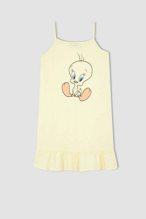 Лицензированное платье Looney Tunes с короткими рукавами для девочек