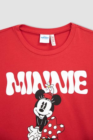 Футболка с короткими рукавами стандартного кроя Disney Mickey & Minnie для девочек