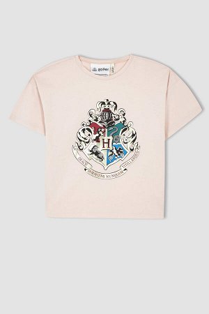 Детская хлопковая футболка с коротким рукавом «Гарри Поттер» для девочек