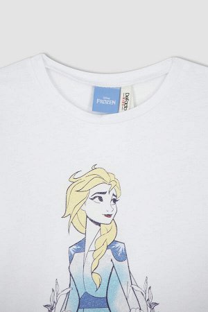 Хлопковая футболка Frozen Regular Fit с короткими рукавами для девочек