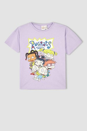 Хлопковая футболка стандартного кроя с короткими рукавами для девочек Rugrats
