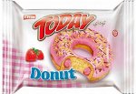 Пончик с клубничным кремом Elvan TODAY Donut Strawberry / Тудей Донат со вкусом клубники / Кекс ToDay 40 гр