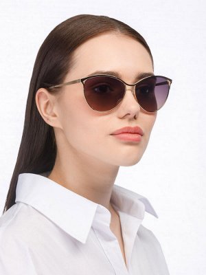 Солнцезащитные очки 320621-19 #Золотисто-фиолетовый