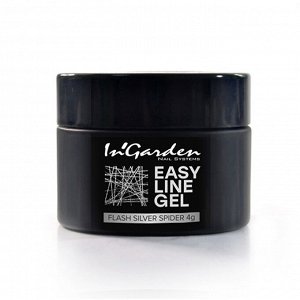 Светоотражающая гель-паутинка easy line gel flash silver spide, 4г