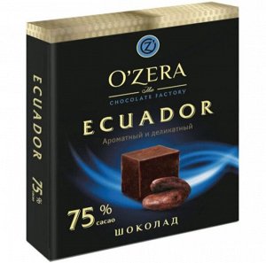 Шоколад из эквадорских какао-бобов Ecuador, содержание какао 75%, 90 г