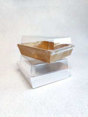 Коробка ламинированная  с прозрачной крышкой