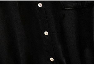 Блуза женская с капюшоном, цвет черный