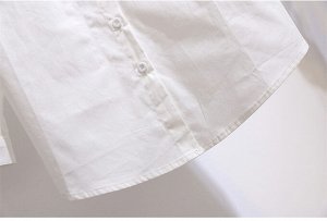 Женская рубашка + укороченный жилет, цвет черный/белый