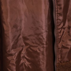 Куртка женская удлиненная плюшевая, цвет коричневый