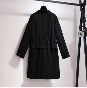 Куртка женская удлиненная облегченная, цвет черный