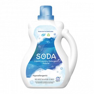 WHITECAT SODA Жидкое средство д/стирки белья на основе натуральной соды 3л /Арт-W01LLD046/127146/BM