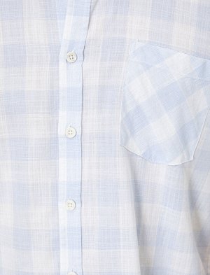 Рубашка Материал: %100 Хлопок Параметры модели: рост: 187 cm, объем груди: 99, объем талии: 75, объем бедер: 94 Надет размер: L