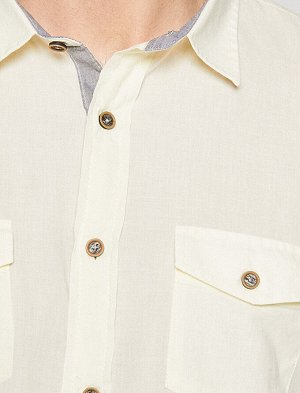 Рубашка Материал: %100 Хлопок Параметры модели: рост: 187 cm, объем груди: 98, объем талии: 74, объем бедер: 94 Надет размер: M