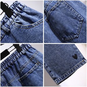 Костюм женский, джинсовый (рубашка + брюки), цвет синий
