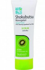 LION &quot;Shokubutsu&quot; Пенка-скраб для умывания 100мл /24шт/ Таиланд