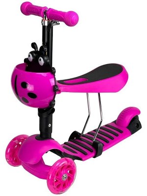 Самокат-трансформер Scooter 5 в 1 розовый