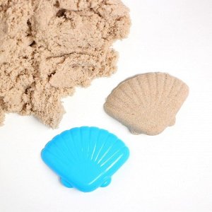 Песок для лепки «Морской», 0.7 кг + формочка МИКС