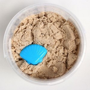 Песок для лепки «Морской», 0.7 кг + формочка МИКС
