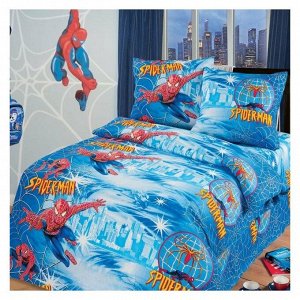 Комплект постельного белья 1.5 сп. Бязь 100 Человек-паук.