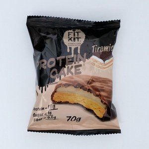 Печенье протеиновое "Fit Kit Protein CAKE" со вкусом тирамису, 70 г