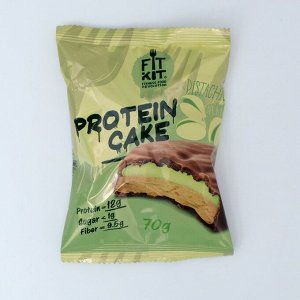 Печенье протеиновое "Fit Kit Protein CAKE" со вкусом фисташковый крем , 70 г