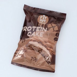 Печенье протеиновое "Fit Kit Protein CAKE" со вкусом шоколад-кофе , 70 г