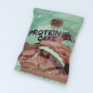 Печенье протеиновое "Fit Kit Protein CAKE" со вкусом шоколад-мята , 70 г