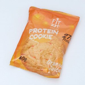 Печенье протеиновое &quot;Fit Kit Protein сookie&quot; со вкусом апельсинового сока , 40 г