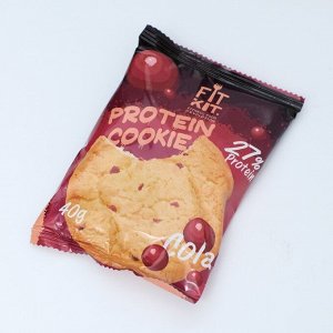 Печенье протеиновое &quot;Fit Kit Protein сookie&quot; со вкусом колы , 40 г