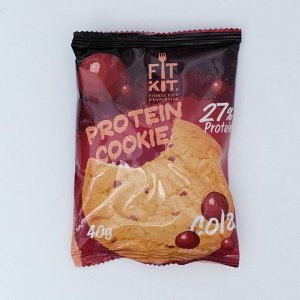 Печенье протеиновое "Fit Kit Protein сookie" со вкусом колы , 40 г