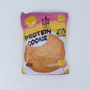 Печенье протеиновое "Fit Kit Protein сookie" со вкусом леденца , 40 г