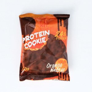 Печенье глазированное "Fit Kit Protein chocolate сookie" со вкусом апельсинового нектара , 50г 79088