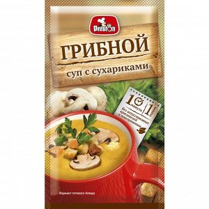 Суп-пюре Грибной с сухариками Preston, 16г