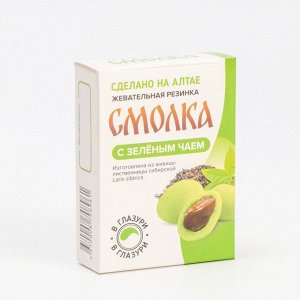 Жевательная резинка "Смолка" с зеленым чаем в глазури, 5 шт.