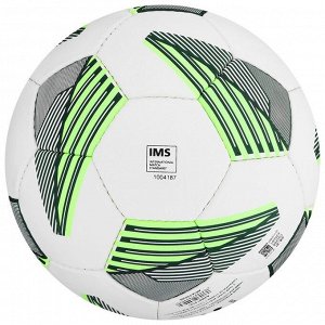 Мяч футбольный ADIDAS Tiro Match League HS, FS0368, размер 5, IMS, 32 панели, ПУ, ручная сшивка, цвет белый/зелёный
