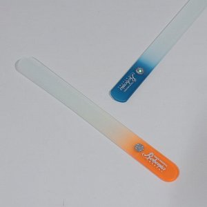 Пилка стеклянная для ногтей, в чехле, 17,8 см, цвет МИКС