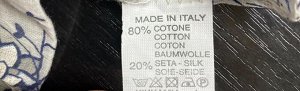 Платок Платки производство Италия.
80% хлопок 20 % шёлк
Великолепно держат форму, очень красивые и невесомые, подойдут к любому образу.