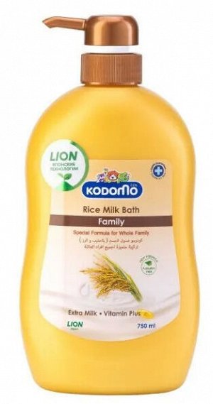 LION гель для душа Кодомо Фэмили Рисовое Молочко Rice Milk 750мл