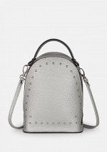 Модель №V133 | кожзам | гладкий | серебро | Р847-11 | 30886