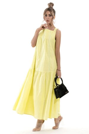 Платье Платье Golden Valley 4821 желтый 
Состав: Хлопок-100%;
Сезон: Лето
Рост: 170

Платье на бретелях, без застежки, с V-образным вырезом горловины по спинке. По горловине спинки- шнур-завязка. Пла