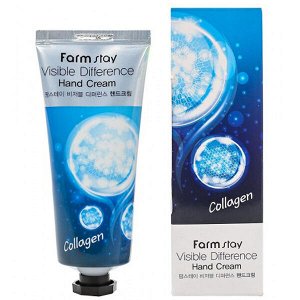 Крем для рук с коллагеном FarmStay Visible Difference Collagen Hand Cream, 100гр