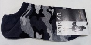 Арт. 2С28 Носки женские короткие/цвет темно-серый камуфляж