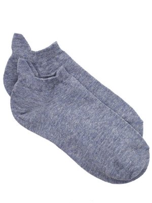 Короткие носки р.35-40 "Soft" Серо-синие