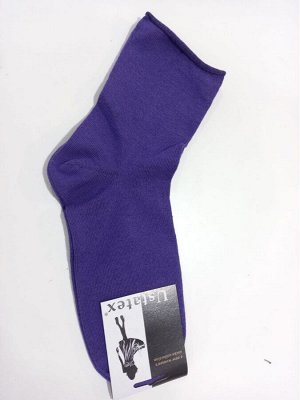 Арт. 2С26 Носки женские демисезонные для проблемных ног без резинки/цвет фиолетовый