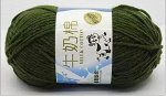 Пряжа Milk Cotton &quot;Молочка&quot; цвет болотный
