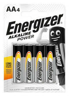 Щелочные батарейки Energizer, АА, 4 шт.