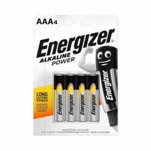 Щелочные батарейки Energizer, ААА, 4 шт