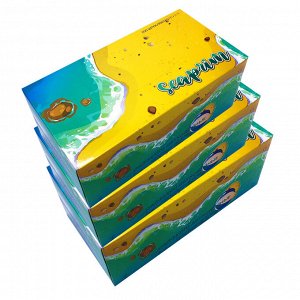 Бумажные двухслойные салфетки "SeaPrim" / 3 уп. 200 шт. 180 x 200 мм