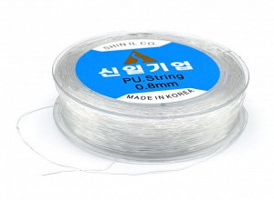 Силиконовая нить (спандекс) диаметр 0,8мм, катушка около 30м